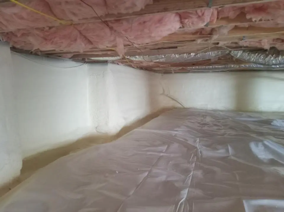 Crawl space encapsulation with closed-cell spray foam for Attic Insulation in Stone Ridge